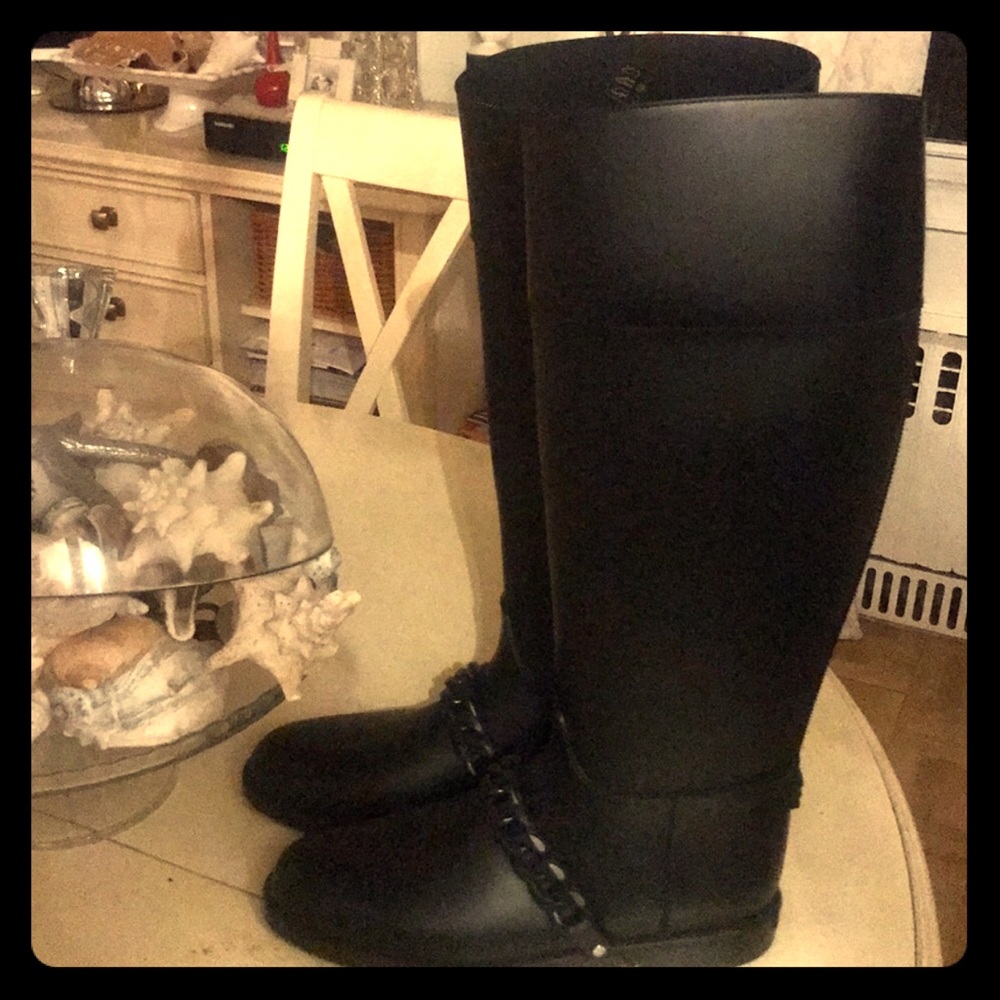 GIVENCHY PARIS KNEE-HIGH EVA RAIN BOOTS 9 / IT39